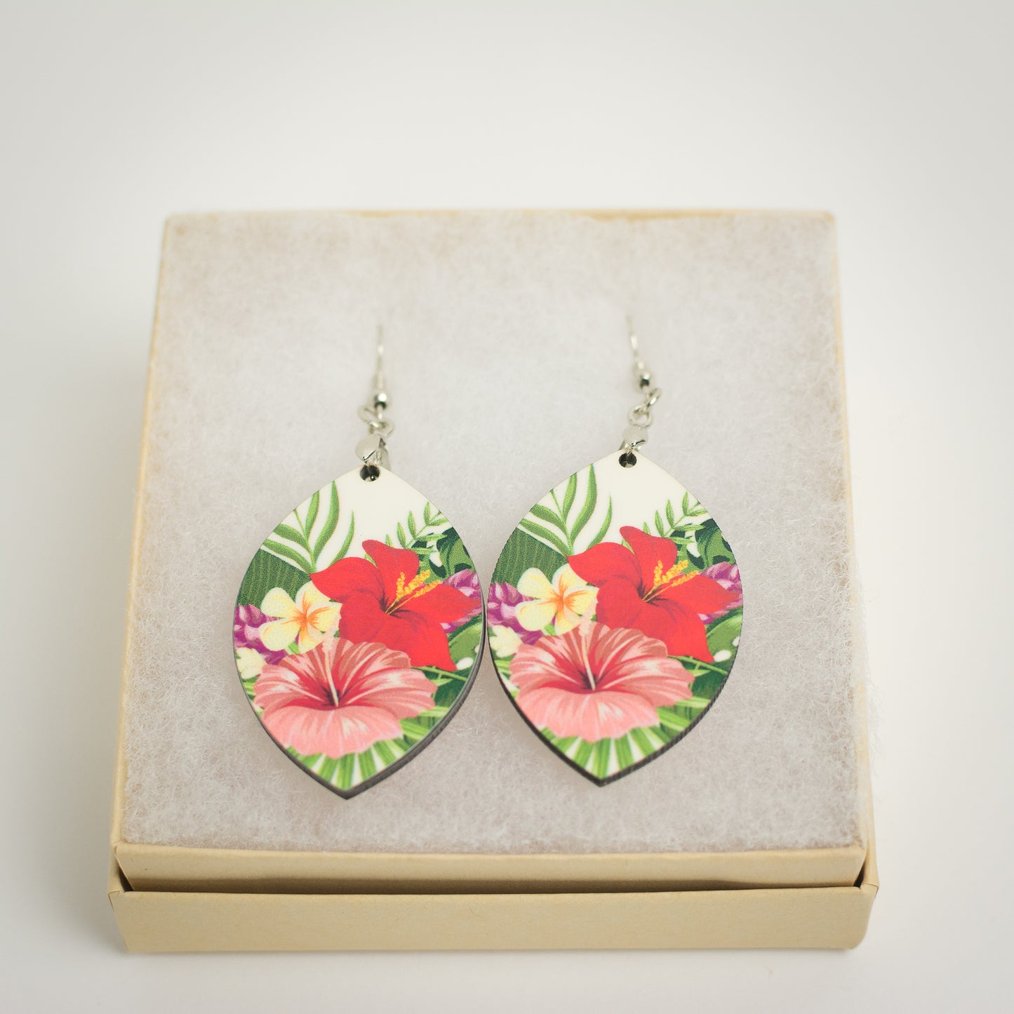 Tropical Floral Earrings - tagastonecustoms.com