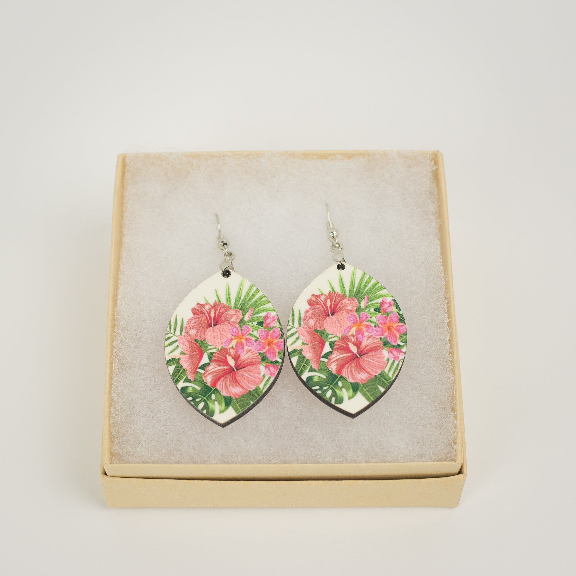 Tropical Floral Earrings - tagastonecustoms.com