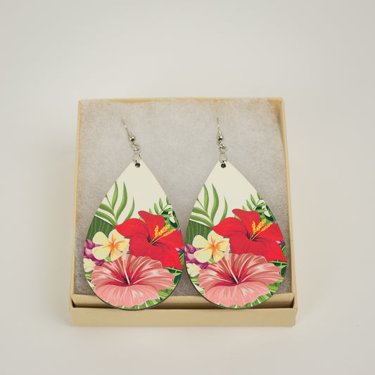 Tropical Teardrop Earrings - tagastonecustoms.com