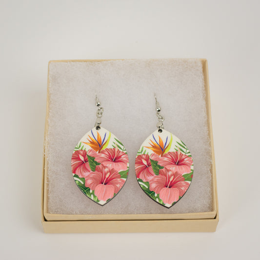 Tropical Floral Earrings - tagastonecustoms.com