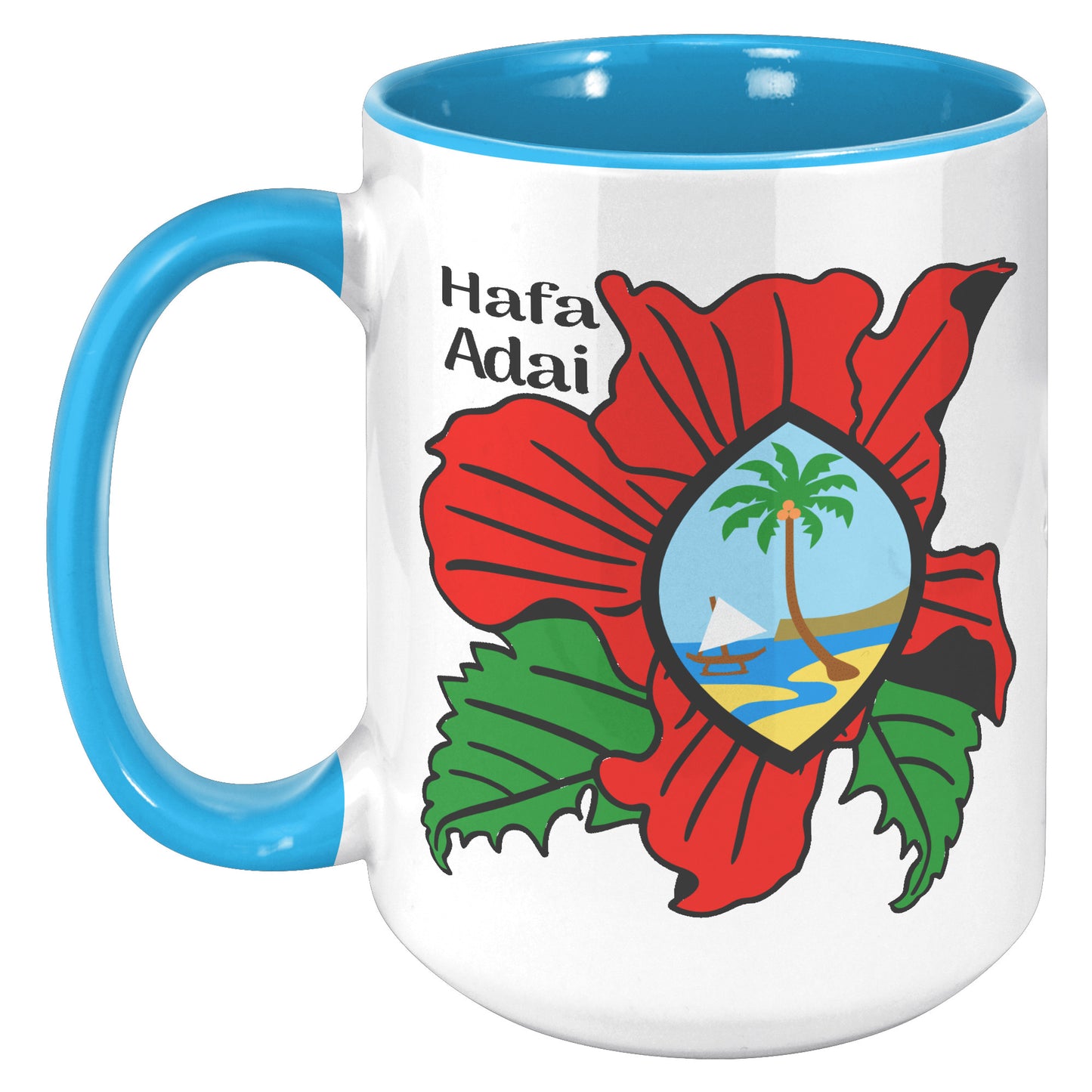 Hibiscus Guam Mug - tagastonecustoms.com