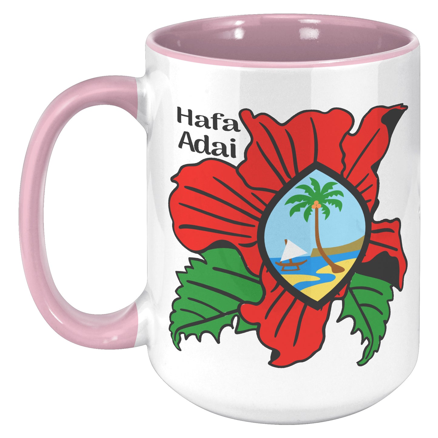 Hibiscus Guam Mug - tagastonecustoms.com