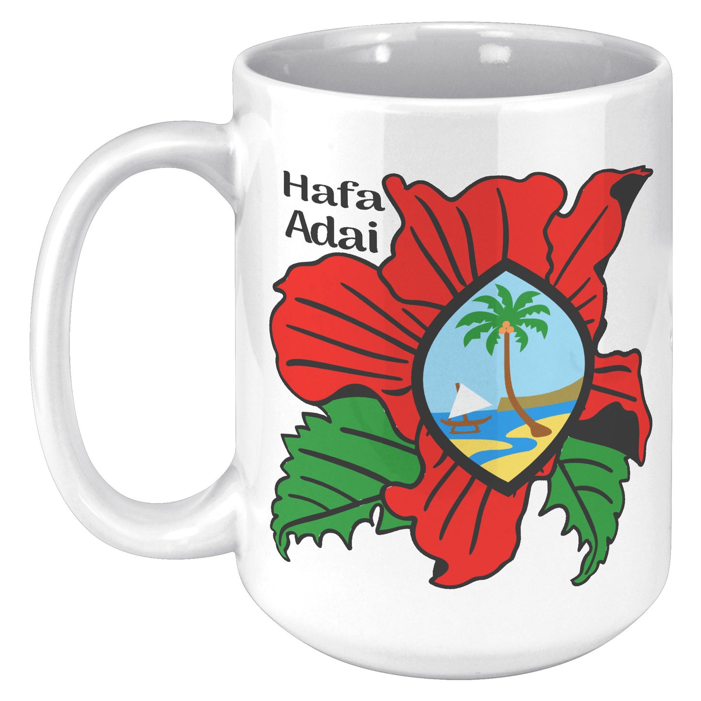 Hibiscus Guam Mug - tagastonecustoms.com