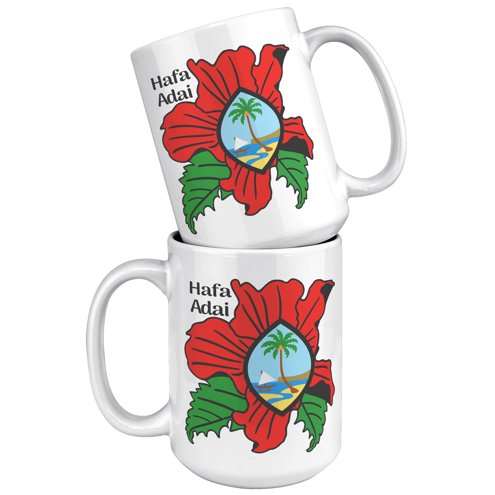 Hibiscus Guam Mug - tagastonecustoms.com