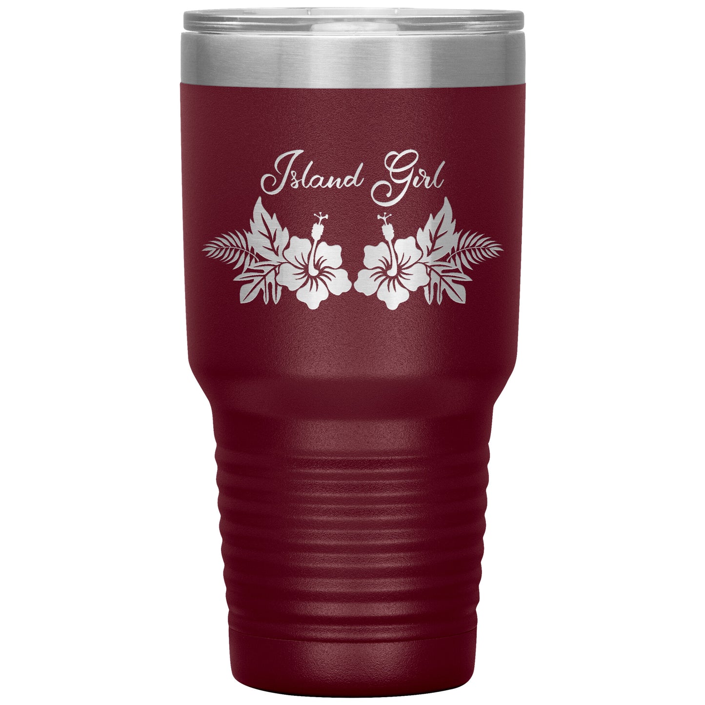 Hibiscus 30 oz Tumbler - tagastonecustoms.com