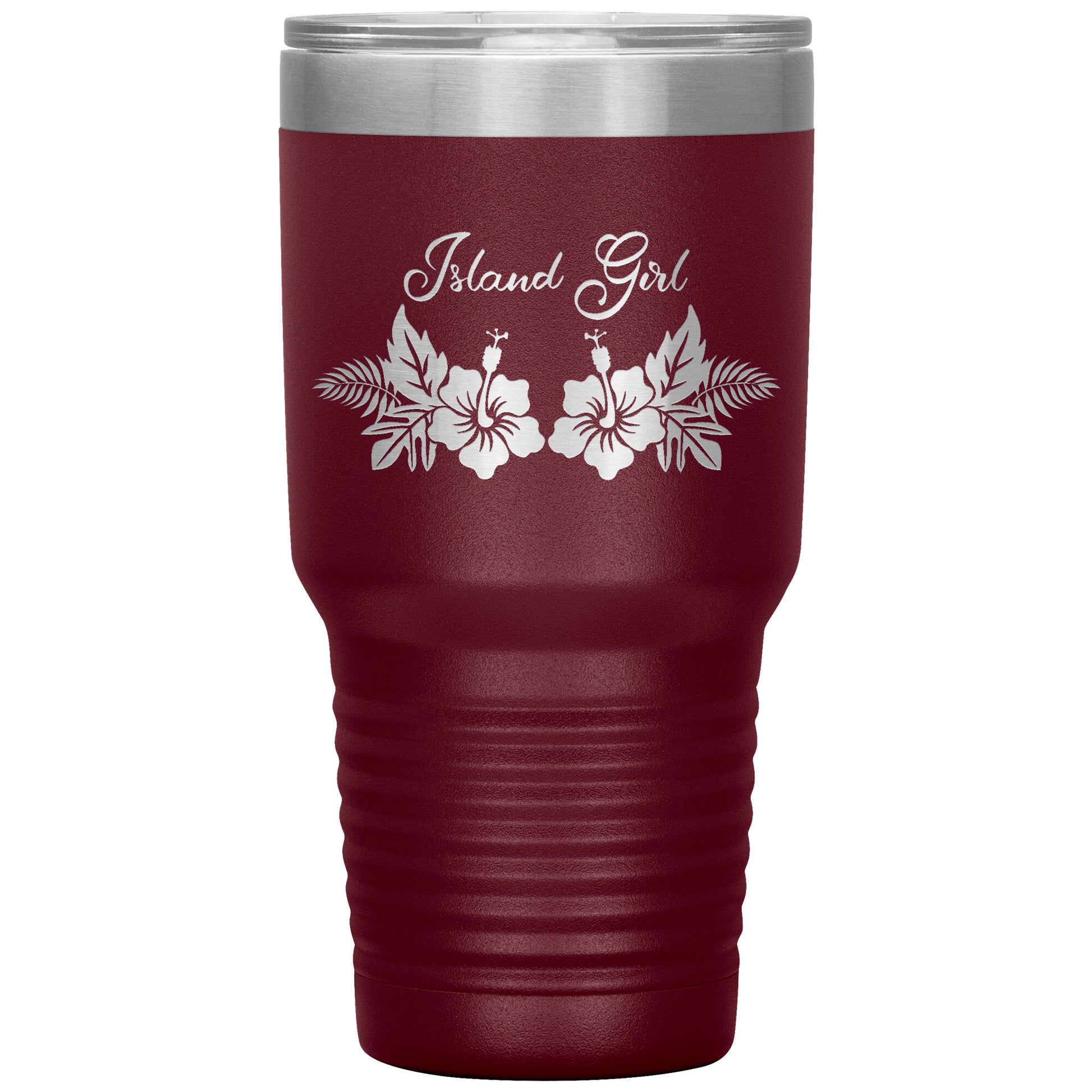 Hibiscus 30 oz Tumbler - tagastonecustoms.com