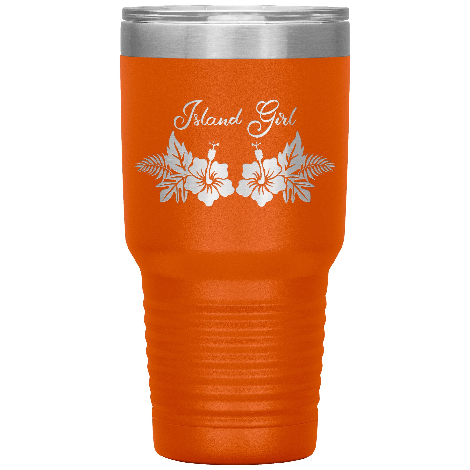 Hibiscus 30 oz Tumbler - tagastonecustoms.com