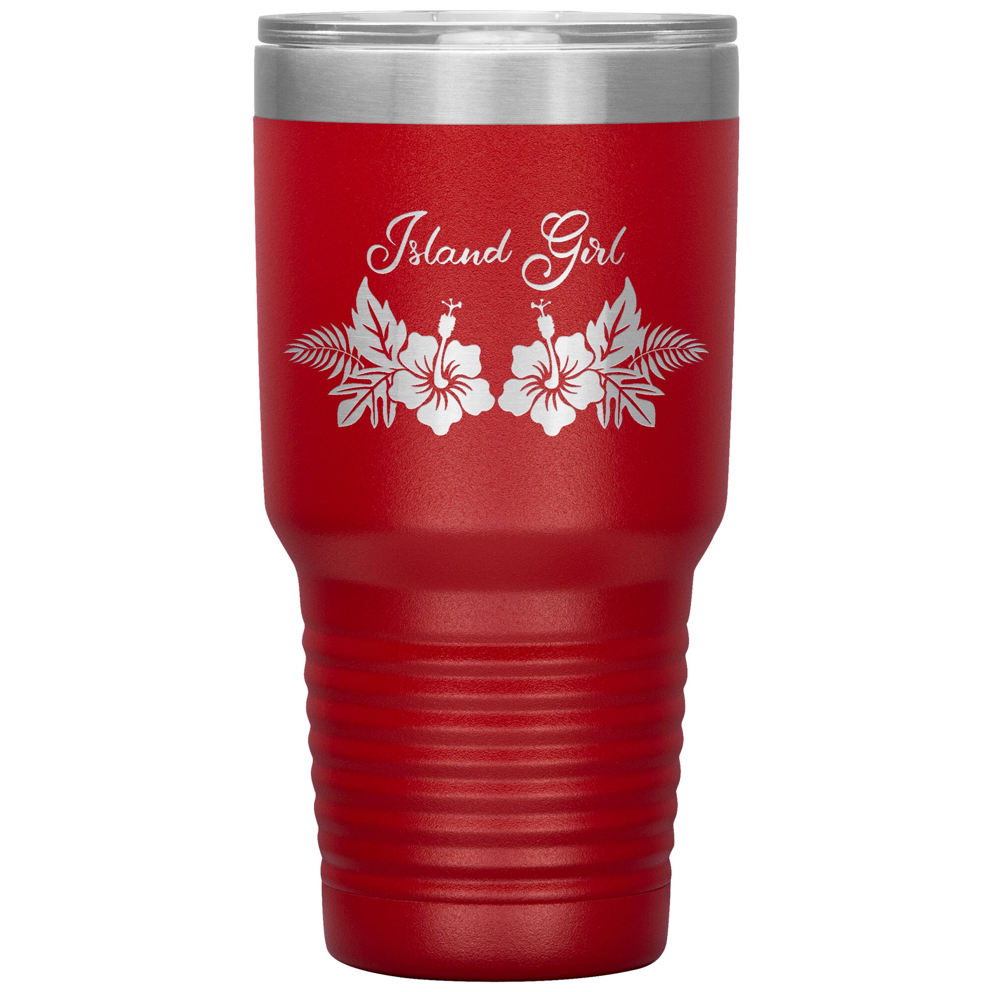 Hibiscus 30 oz Tumbler - tagastonecustoms.com