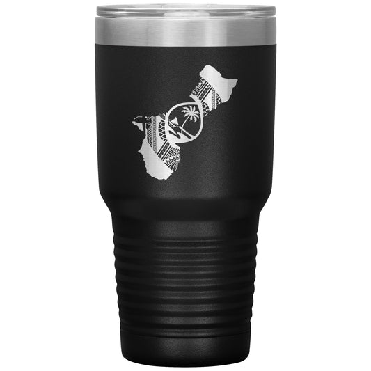 Tribal Guam 30oz Tumbler - tagastonecustoms.com