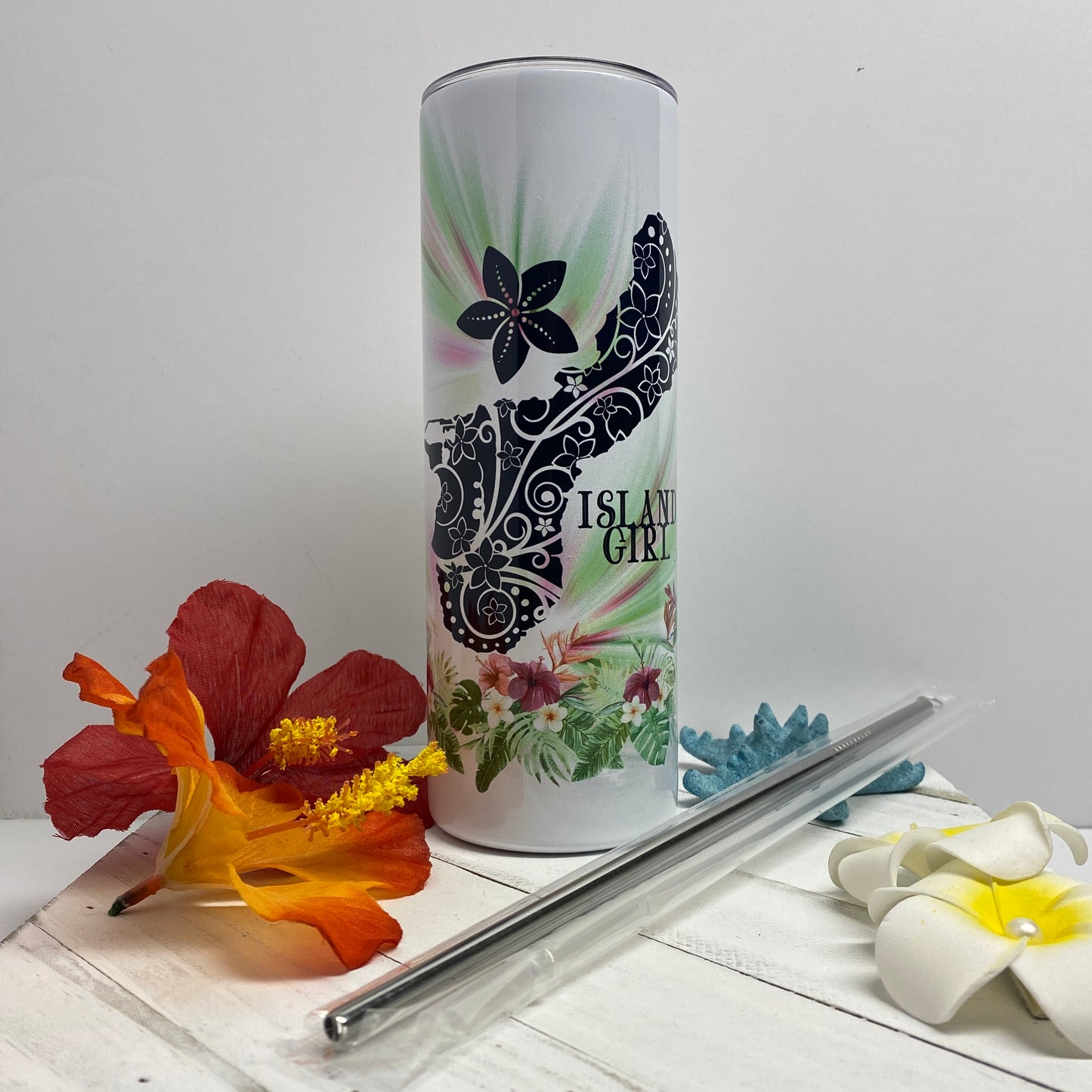 Island Girl 20oz Tumbler set - tagastonecustoms.com