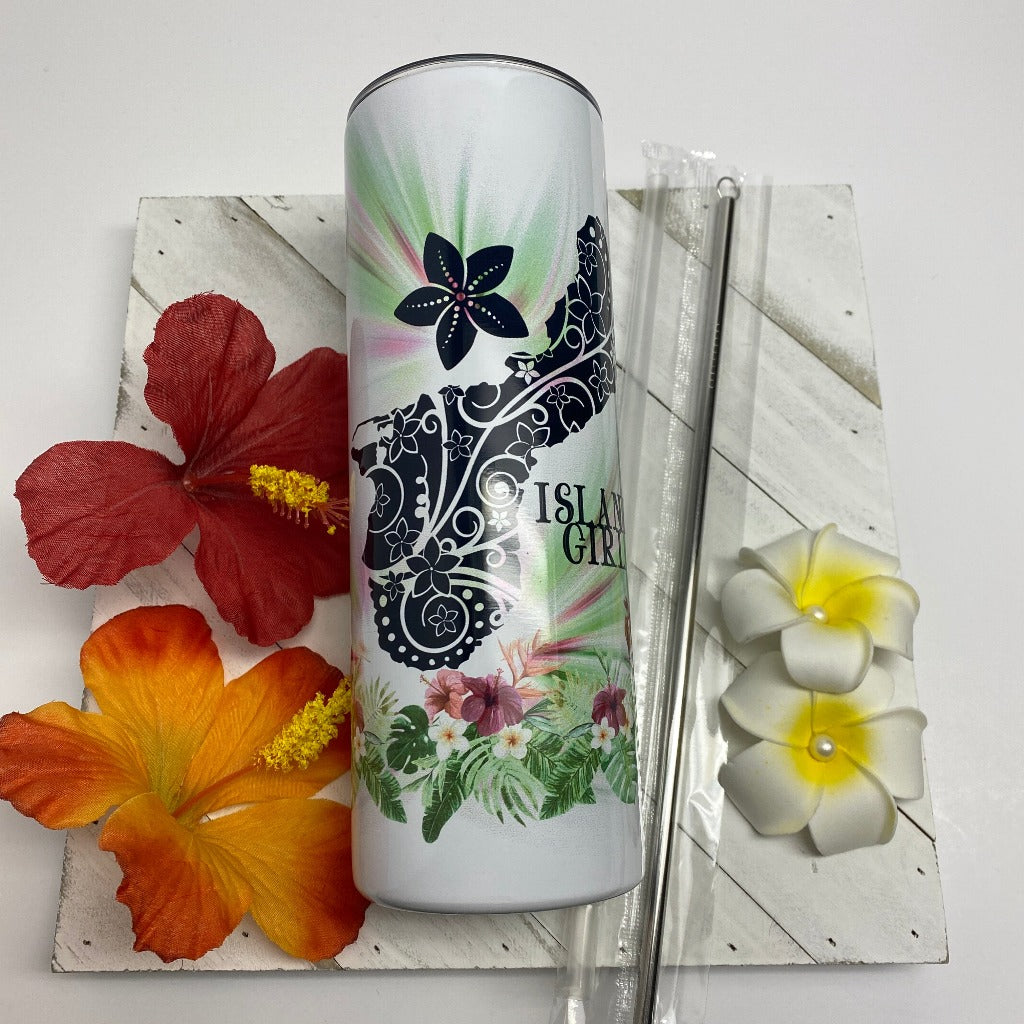 Island Girl 20oz Tumbler set - tagastonecustoms.com